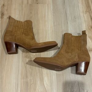Tan Suede Ankle Boots